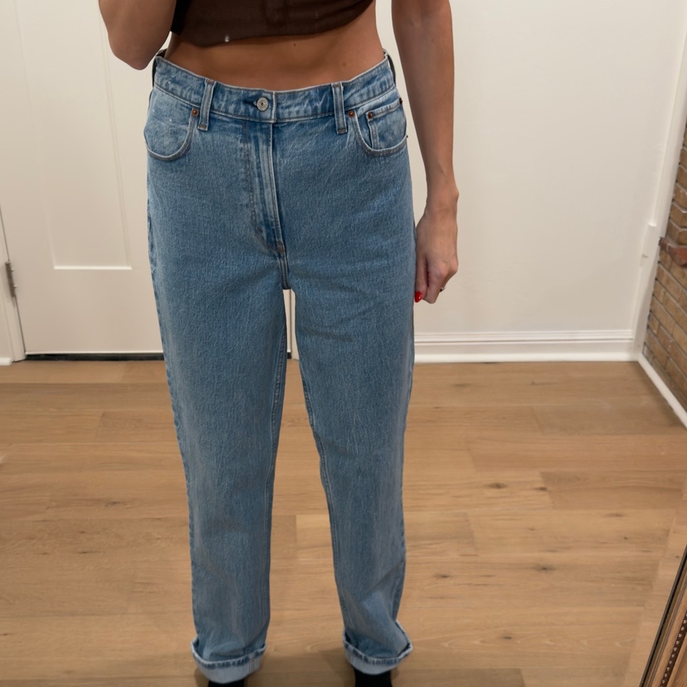 Abercrombie & Fitch Light Blue Straight Leg Jeans